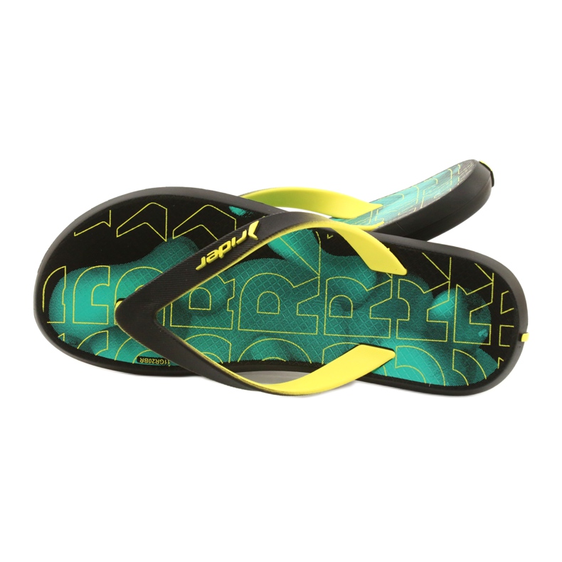 Rider Jungen Flip Flops 83062 Azure-schwarzer Fahrer 4