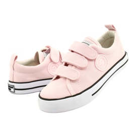 Sneakers mit Klettverschluss American Club rosa LH63 / 21 3