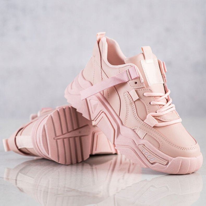 SHELOVET Rosa Turnschuhe 1
