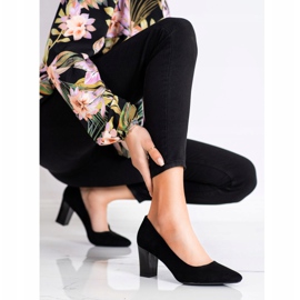 Sergio Leone Schwarze Damenpumps mit hohem Absatz 1