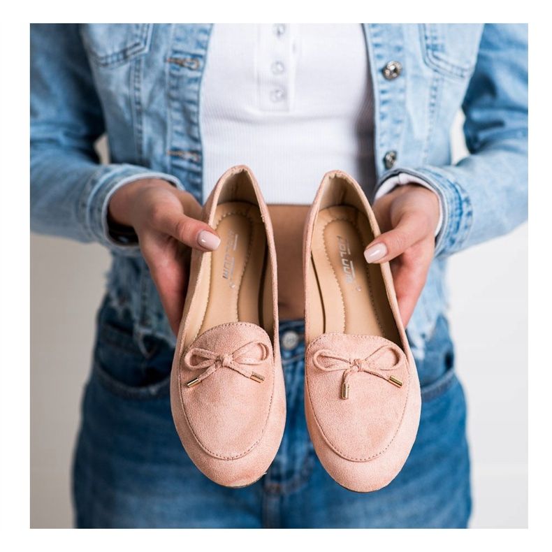 Abloom Wildleder-Lords mit Schleife rosa 1