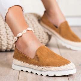 SHELOVET Wildleder Slipons für den Frühling braun 1