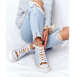 Hohe Sneakers für Damen Big Star HH274449 Blau 1