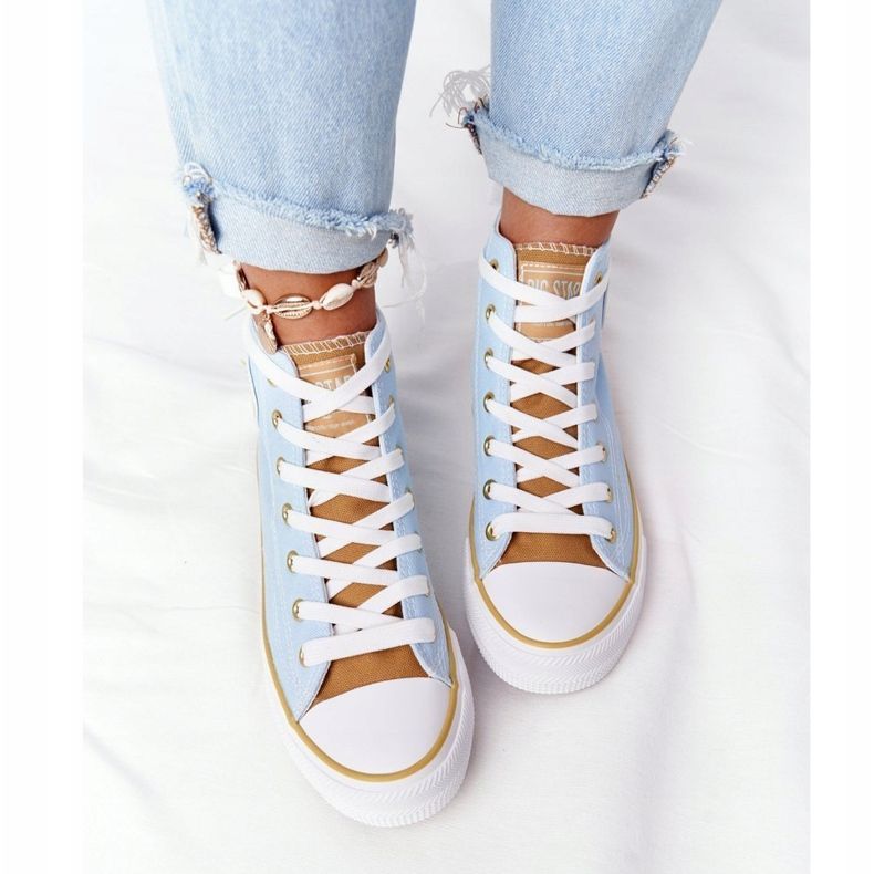 Hohe Sneakers für Damen Big Star HH274449 Blau 2