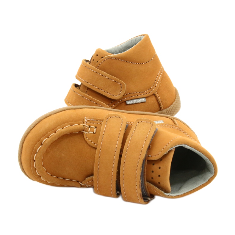 Mazurek Mazurka Loafer mit Klettverschluss Camel 127 gelb 4