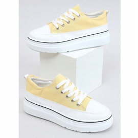 Gelb BL228P Gelbe Sneakers mit hoher Sohle 1