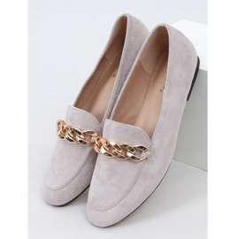 Graue Loafer mit Kette LL-237P Grau 1