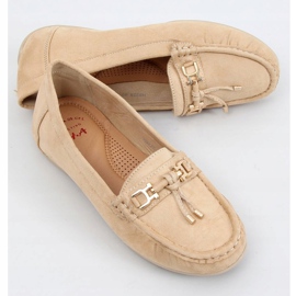Damen Slipper beige auf Plateau, beige H9228 Beis 1