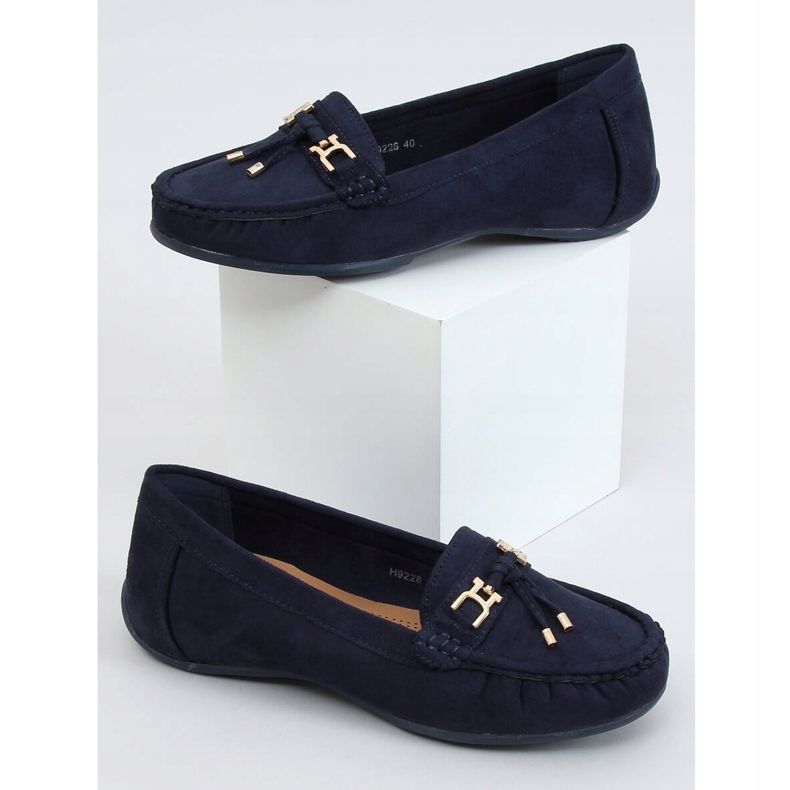 Damen-Loafer auf Plateau marineblau H9228 Azul navy blau 1