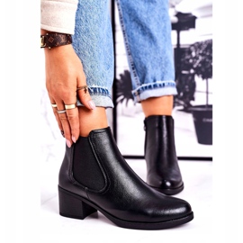 J. Star Damen Warme Stiefel Jodhpur Stiefel On Heel Schwarz Forevermore 1