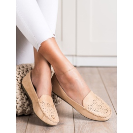 Best Shoes Loafer mit durchbrochenem Muster beige 2