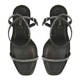 Sandalen auf einem hohen Absatz Vices 5154-1A Schwarz silber- 2
