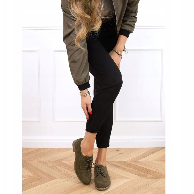 Grüne Loafer zum Schnüren G325 Grün 1