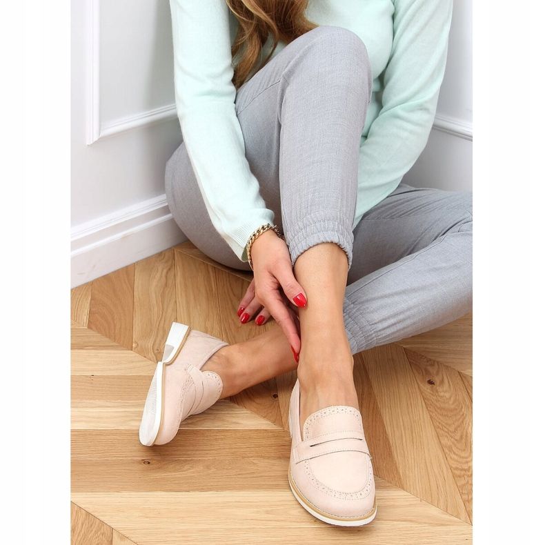 Beige Slipper für Damen AB689 Nude 2