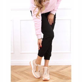 Pink RQ288 Pinke Sportschuhe auf einem versteckten Keilabsatz rosa 1