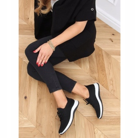 Schwarz BL1817-SP Schwarze Socken Sportschuhe 2