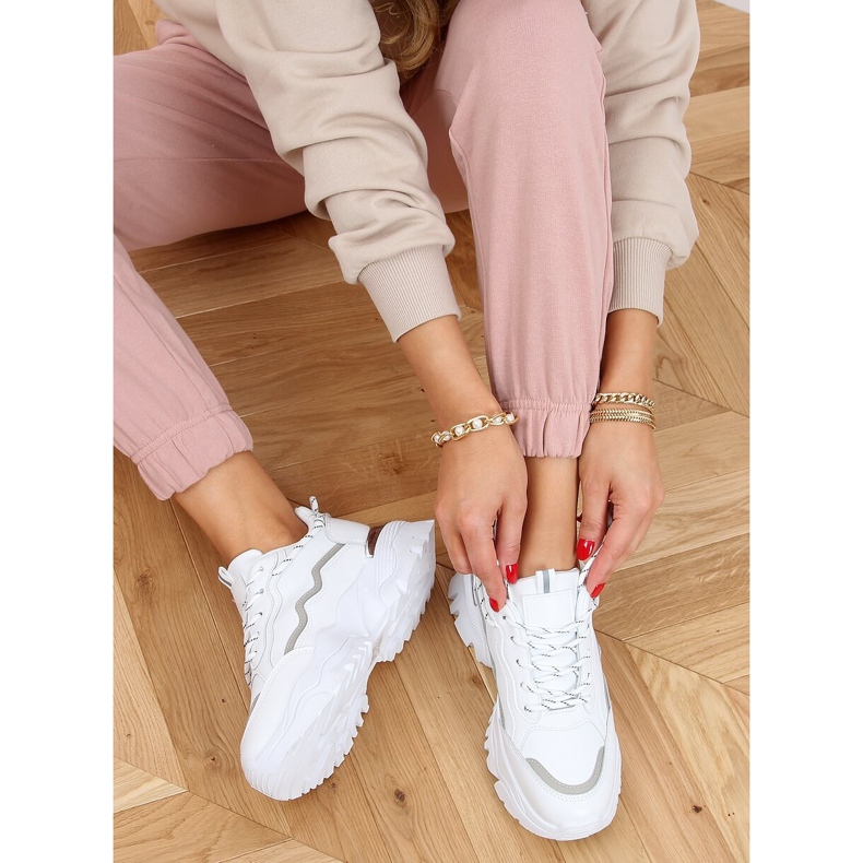 Weiß 9933 Weiße Sportschuhe 1