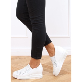 Sneakers Slip on Keilabsatz weiß HY-251 Weiß 1