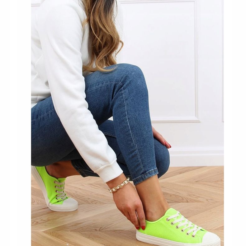 Grüne Damen-Sneaker 3176 Fluorescein 2