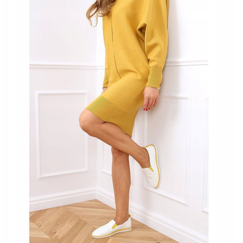 Sneakers Slip-On Weiß AA620 Gelb 1