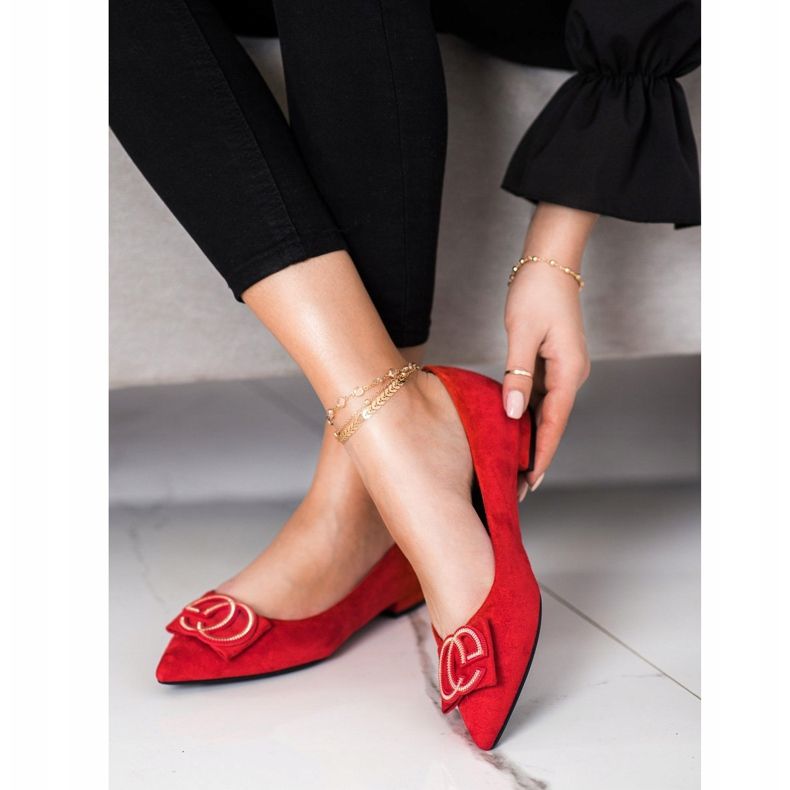 Fama Elegante Ballerina mit Ornament rot 1