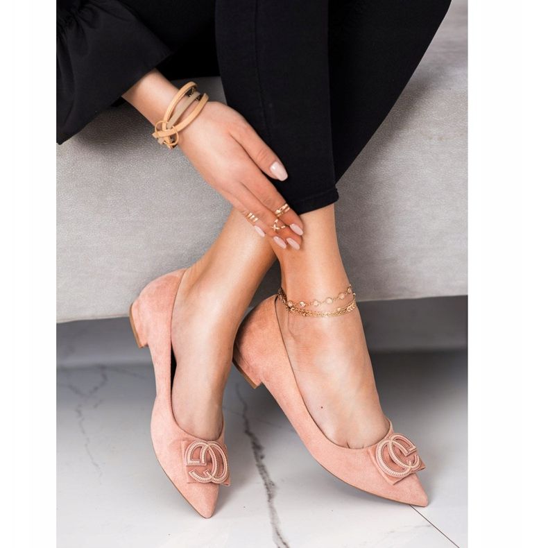 Fama Elegante Ballerina mit Ornament rosa 2