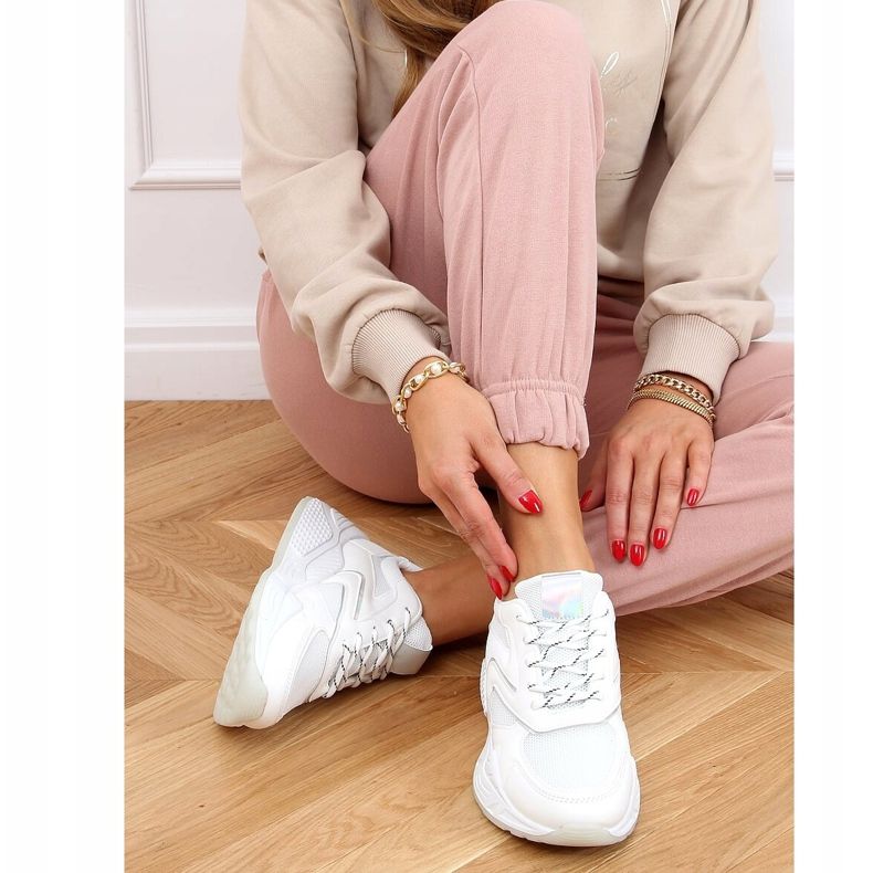 Weiß GB-003 Weiße Sportschuhe 2