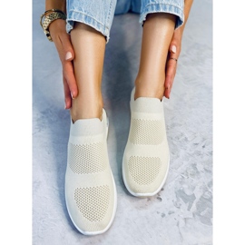 Beige Sportsocken G-362 Beige Schuhe 1