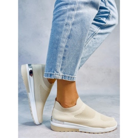 Beige Sportsocken G-362 Beige Schuhe 2