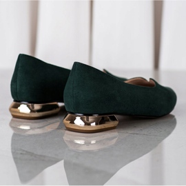 Pumps mit goldenem Absatz VINCEZA grün 2