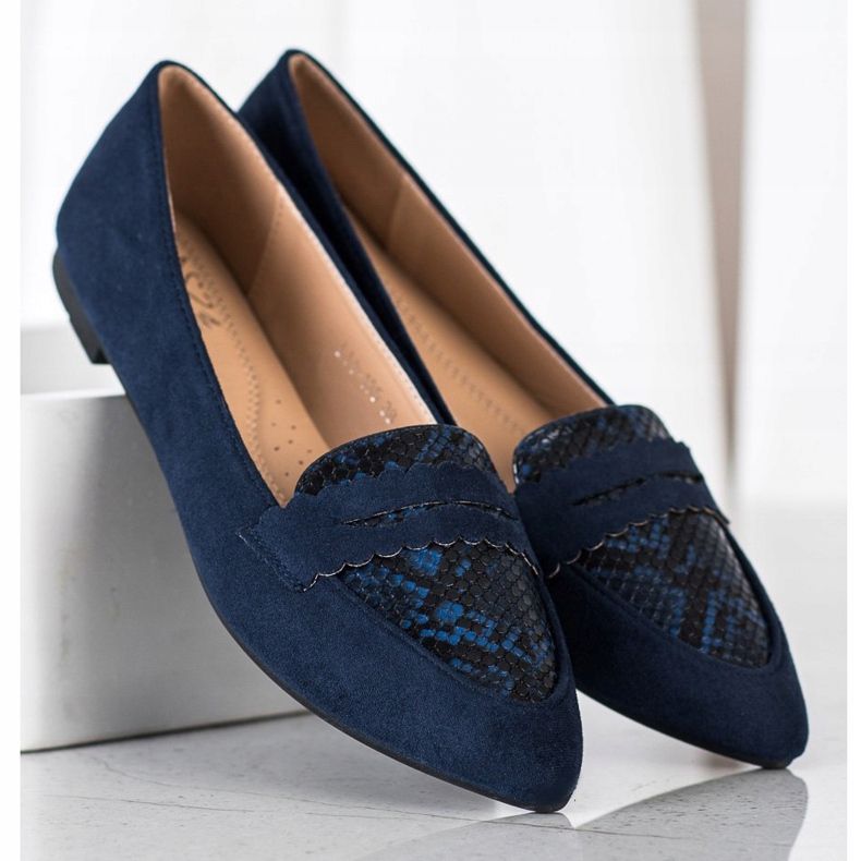 Small Swan Navy Lordsy Schlangen-Print marineblau 2