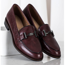 Sergio Leone Schuhe mit Schlangenmuster rot 2