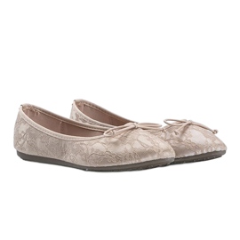 Beige Spitzenballerinas von Alessandra 1