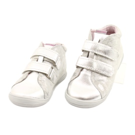Mazurek Klett-Sport-Leder-Stiefeletten 1264 silberne Blume 2