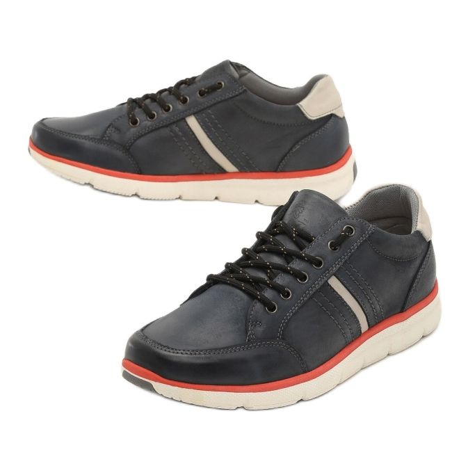 Freizeitschuhe Herren Vices SD63-13 Navy 41 46 beige navy blau blau 2