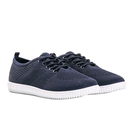 Maci marineblaue durchbrochene Sneakers 1
