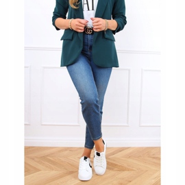 Weiße CC-40 WHITE / BLACK Damen-Sneaker schwarz 2