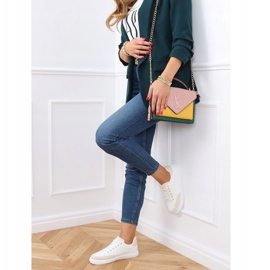 Weiße Damen-Sneaker 6110 Beige 1