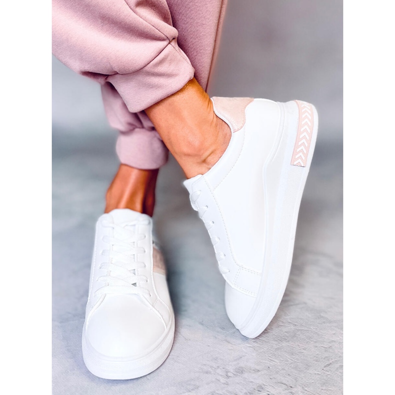 Weiße Damen Sneaker CC-42 Pink 1
