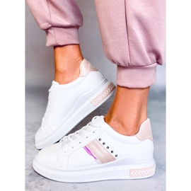 Weiße Damen Sneaker CC-42 Pink 2