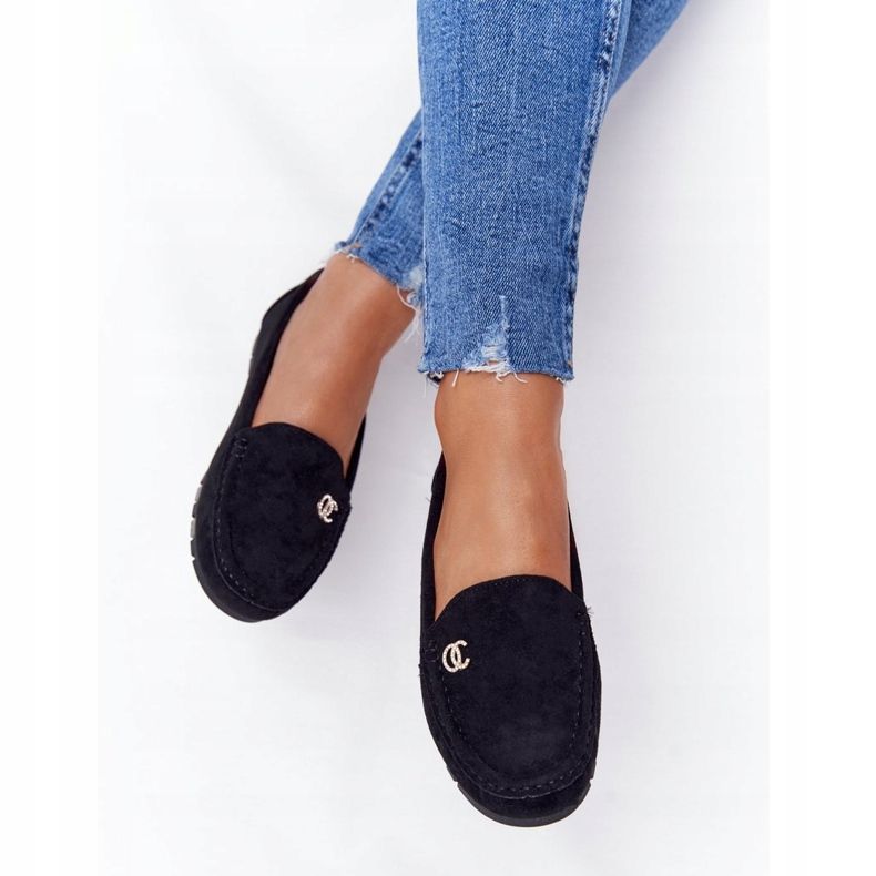 PS1 Schwarze Wildleder-Loafer für Damen Madelyn 2
