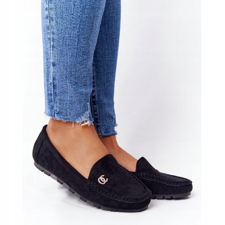 PS1 Schwarze Wildleder-Loafer für Damen Madelyn 1