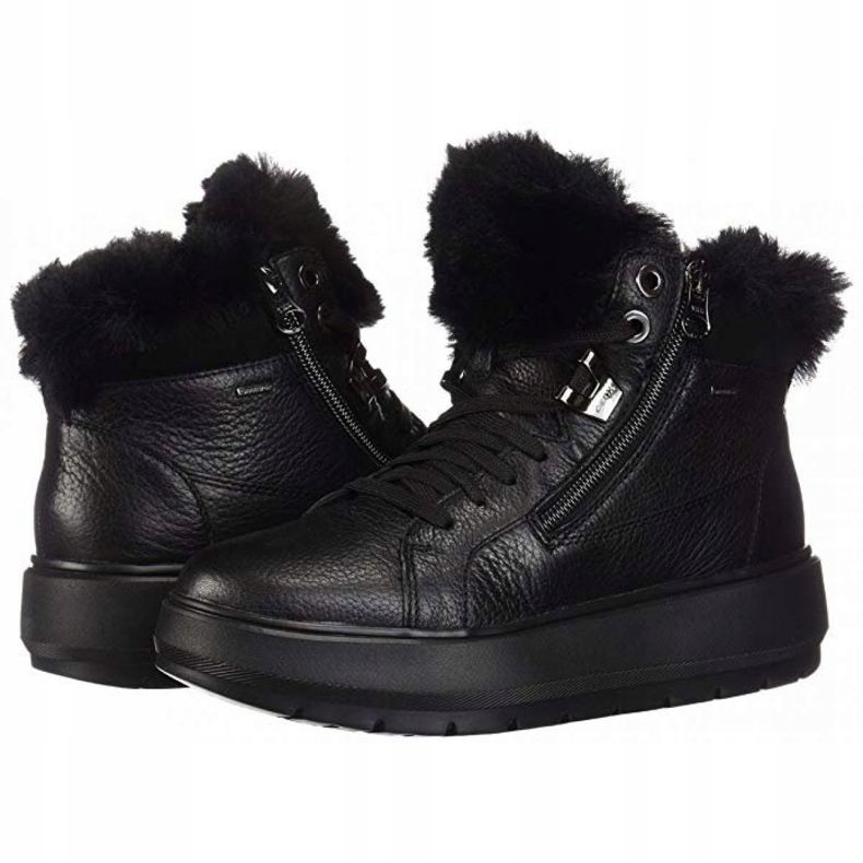 Geox D Kaula B Abx D Tumb Lea W D84AWD-00046-C9999 Schuhe schwarz 1