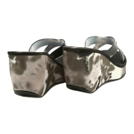 Damen Ipanema 83071 Lipsick Straps VII Keilpantoffeln schwarz grau 3