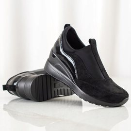 VINCEZA Slipper schwarz 1