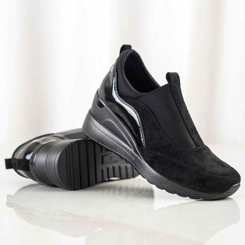 VINCEZA Slipper schwarz 1