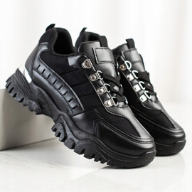 SHELOVET Schwarze Turnschuhe 2