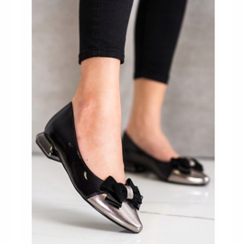 Elegante Pumps mit VINCEZA Schleife schwarz 1