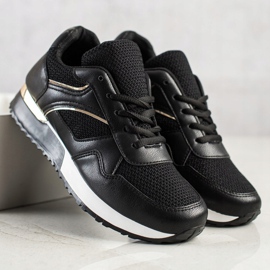 SHELOVET Stylische Sneaker für den Frühling schwarz 1