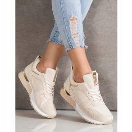 SHELOVET Beige Wildleder Sneakers 1